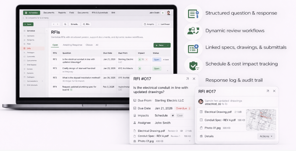 Construction RFI Management Software - Streamline Request For Information Process