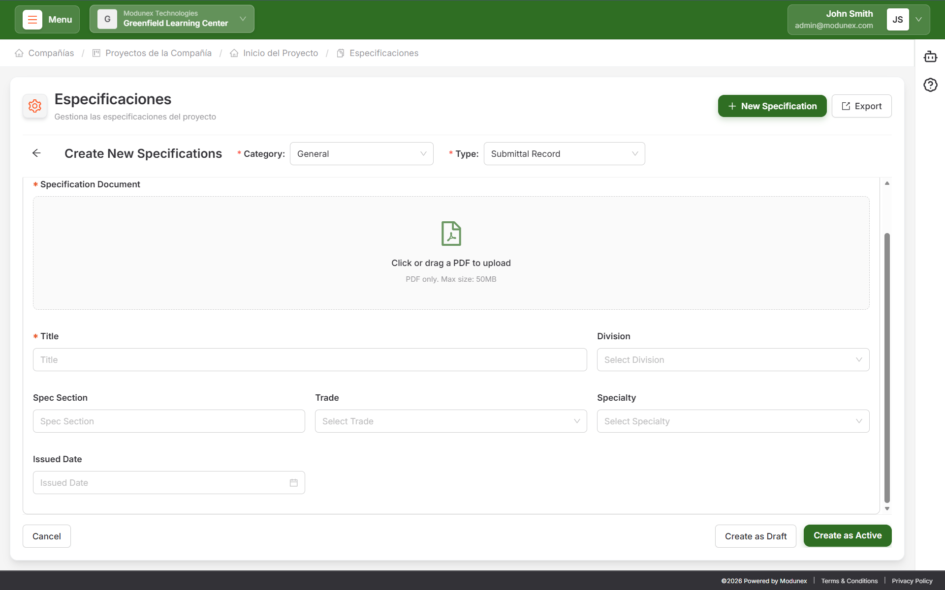 Structured Divisions and Metadata