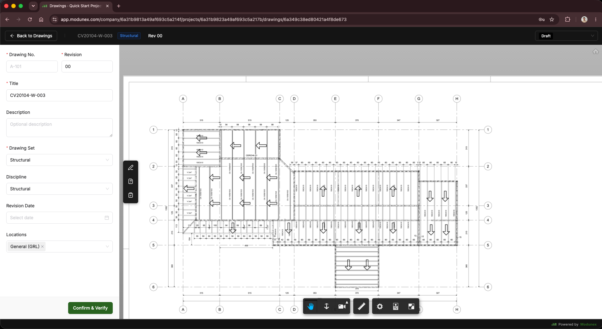 Modunex RFI workspace